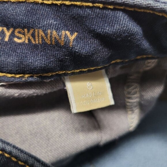 Michael Kors Jeans Dark Denim Izzy Skinny Womens Size 8 Small Modern Classic - Picture 8 of 11